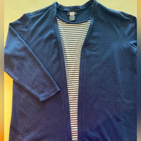 Studio 1940 Ladies open front sweater set navy size 18/20 - Picture 3 of 10